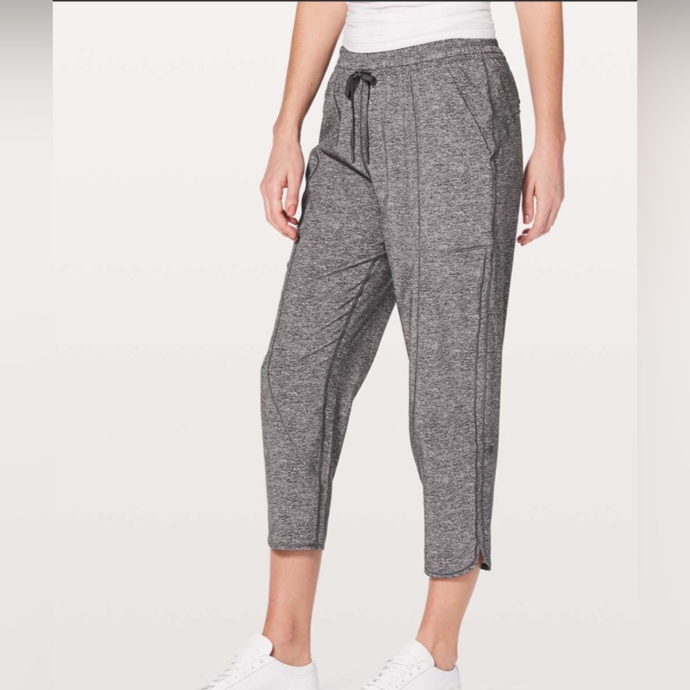 Lululemon Final Play Crop 23" Heather Lux Multi Black Size 8